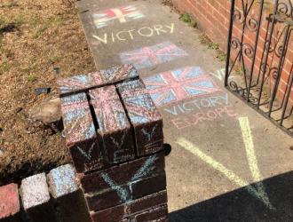 Chalk decorations by MIllie, Lucus and Logan